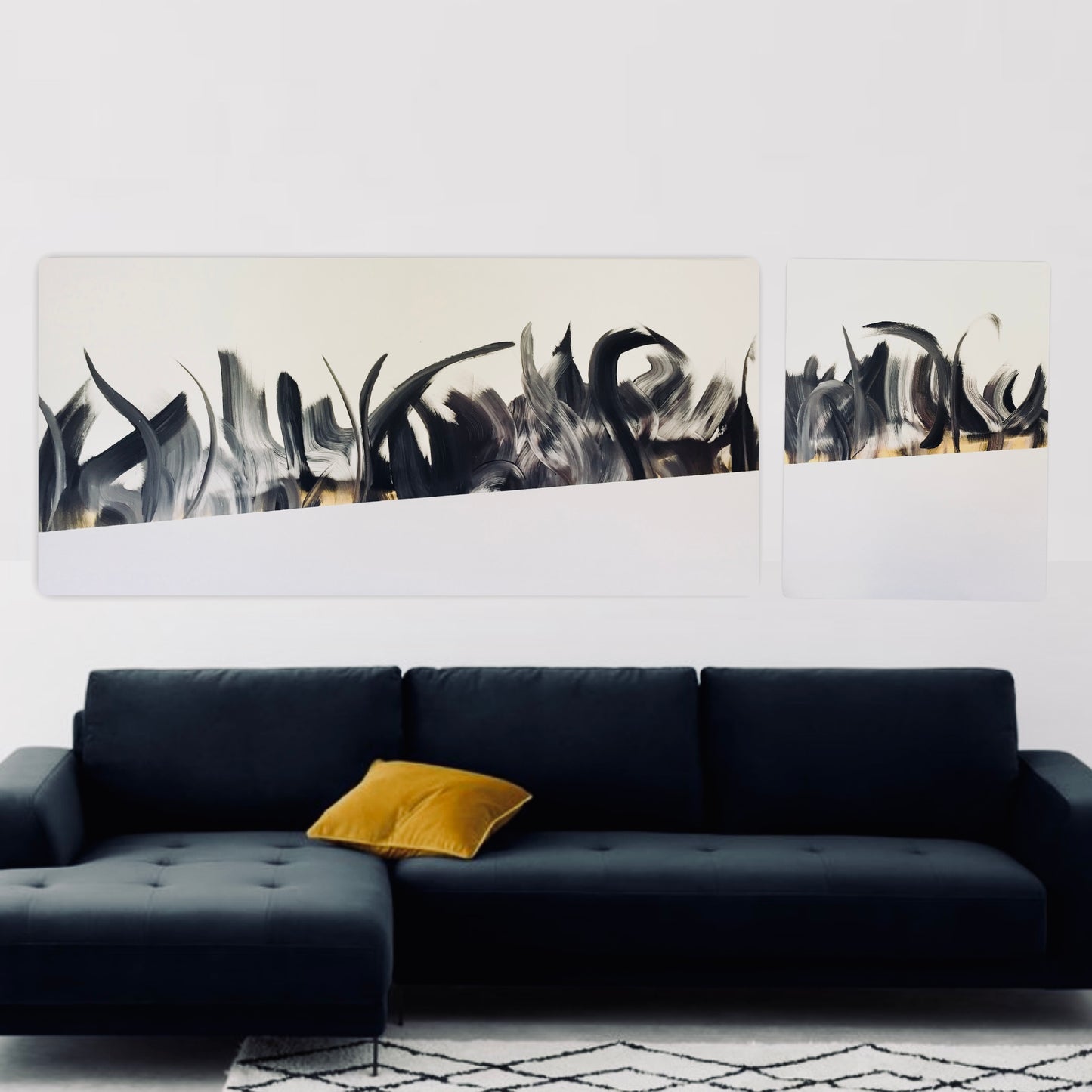 „penguins“ 90 x 270 2-tlg