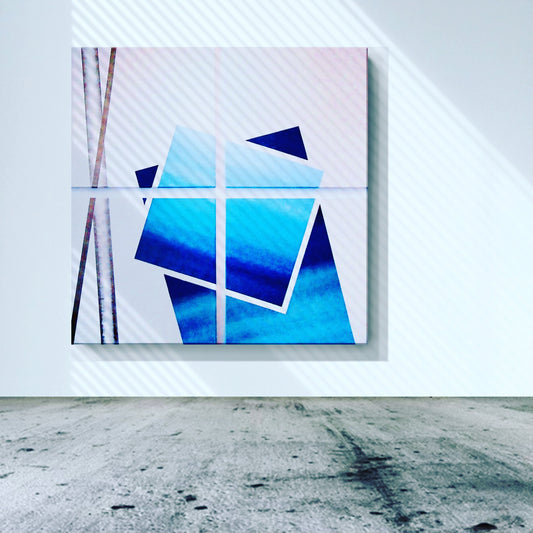 „blue window“ 270 x 270   4-tlg